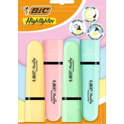 Bic Marcadores E Sublinhadores|Escrita > Marcador Fluor Flat Sortido Pastel 4 Unidades
