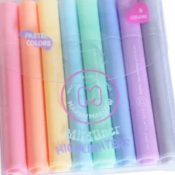 Marshmallow Estojos|Estojos > Marcador Fluor Pastel 8 Unidades