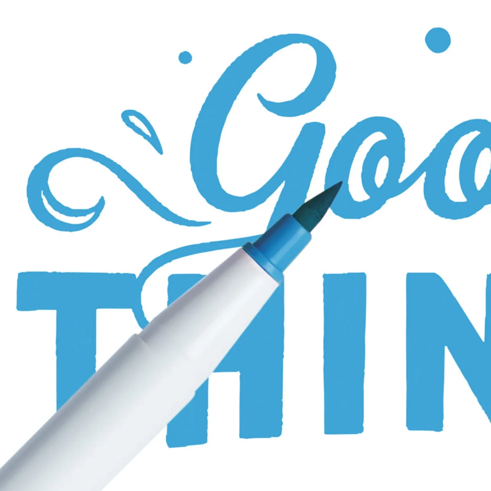 Newpen Brush Pen > Marcador Ginza Pro Brush Pen Azul