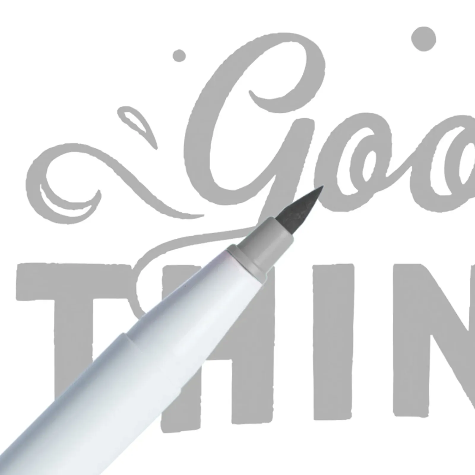 Newpen Brush Pen > Marcador Ginza Pro Brush Pen Cinzento Claro