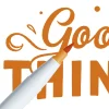 Clearance Newpen Marcador Ginza Pro Brush Pen Laranja