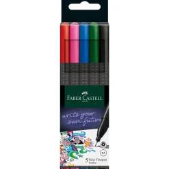 Sale Faber Castell Marcador Grip Finepen Cores Básicas 5 unidades