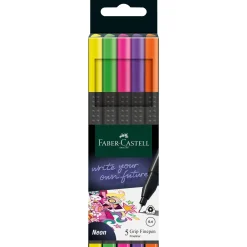 Hot Faber Castell Marcador Grip Finepen Neon 5 unidades