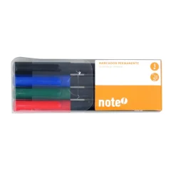 Note! Marcadores E Sublinhadores|Escrita > Marcador Permanente CD com 4 Cores