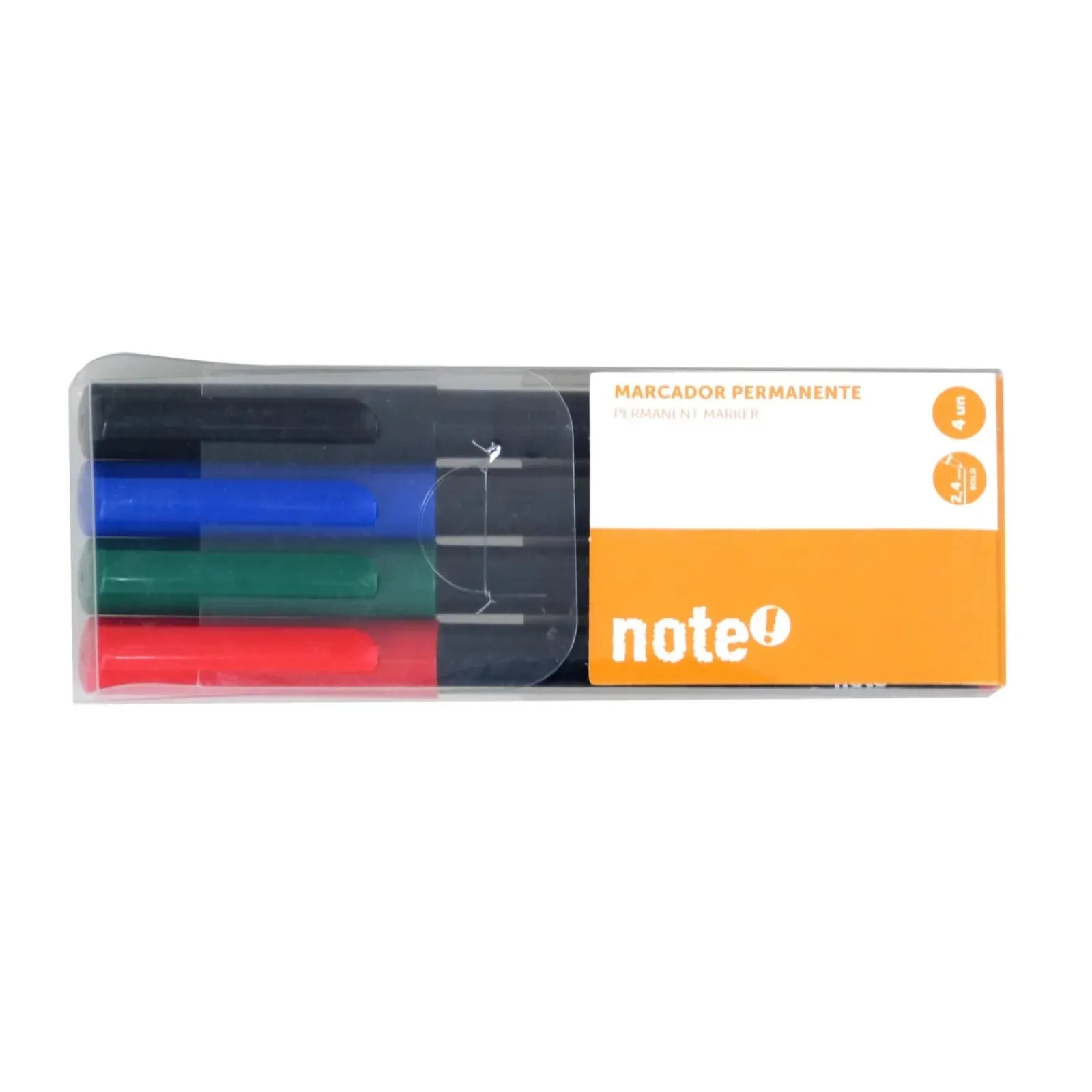 Note! Marcadores E Sublinhadores|Escrita > Marcador Permanente CD com 4 Cores
