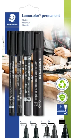 Staedtler Marcadores E Sublinhadores|Escrita > Marcador Permanente de Tinta Preta