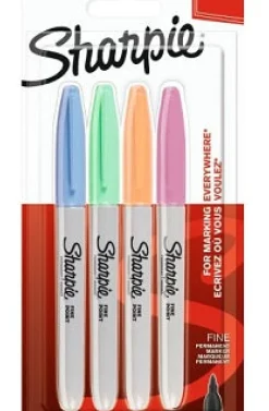 Best Sharpie Marcador Permanente Fine Pastel 4 unidades