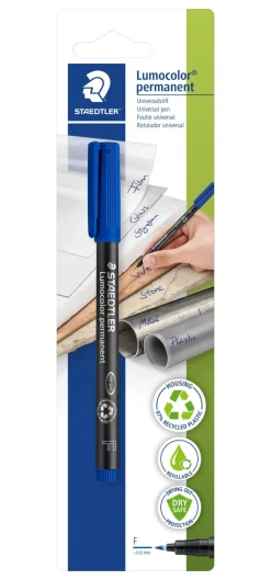Discount Staedtler Marcador Permanente Fino de Tinta Azul