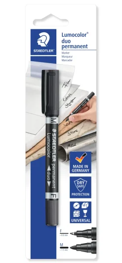 Staedtler Marcadores E Sublinhadores|Escrita > Marcador Permanente Lumocolor Duo 2Pontas F/M Pt