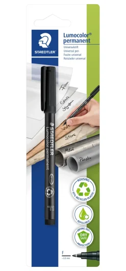 Clearance Staedtler Marcador Permanente Lumocolor Fino Preto