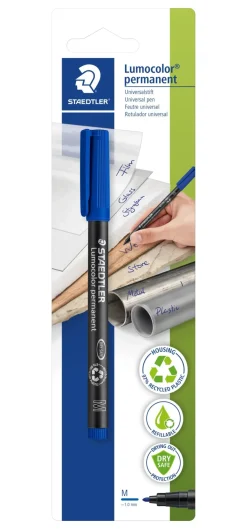 Best Staedtler Marcador Permanente Médio de Tinta Azul