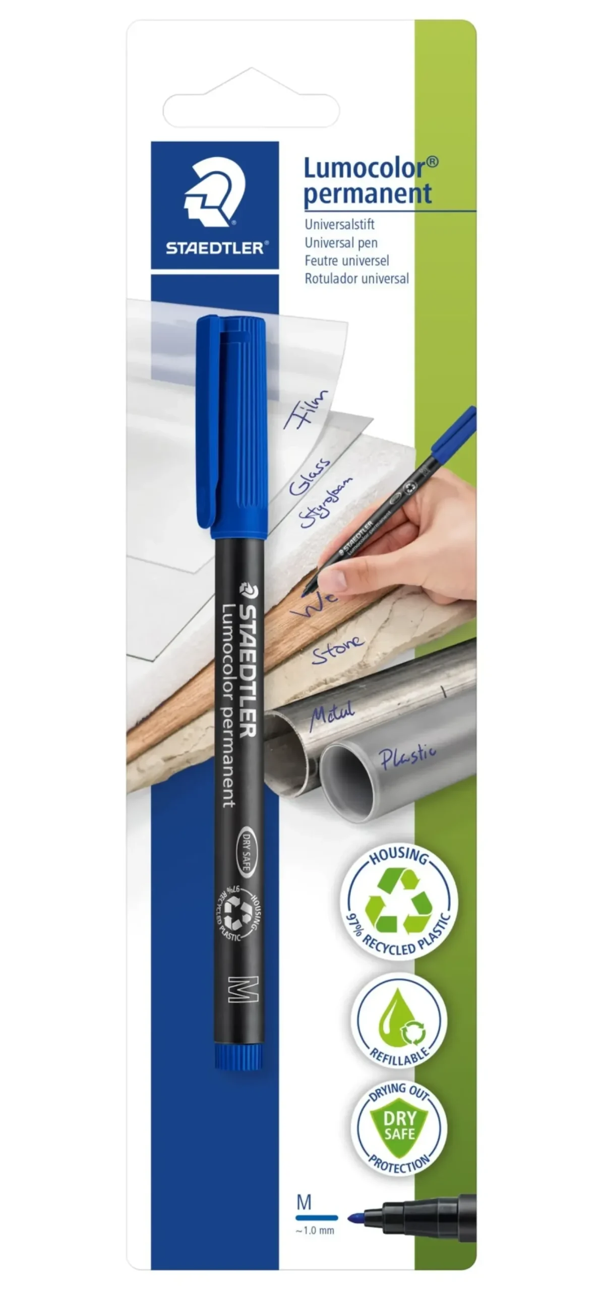 Best Staedtler Marcador Permanente Médio de Tinta Azul
