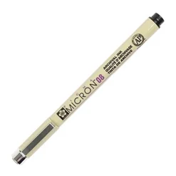 New Sakura Marcador Pigma Micron 08 Preto