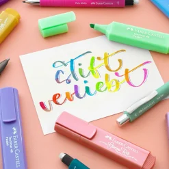 Faber Castell Marcadores E Sublinhadores|Escrita > Marcador Textliner Pastel Sort 4 Unidades