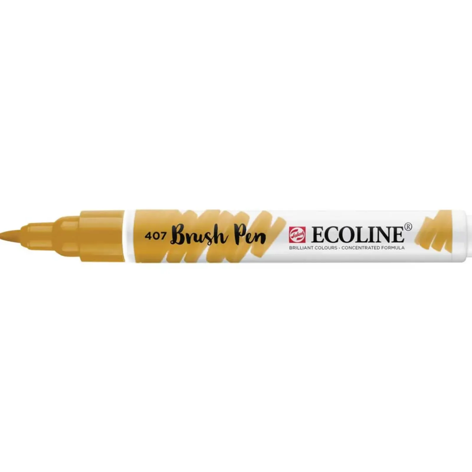 Ecoline Brush Pen > Marcador Tinta Solúvel em Àgua Cor Ocre Escuro