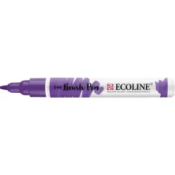Ecoline Brush Pen > Marcador Tinta Solúvel em Àgua Cor Violeta Azulado