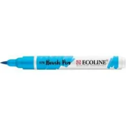 Ecoline Brush Pen > Marcador Tinta Solúvel em Àgua Cor Azul Celeste