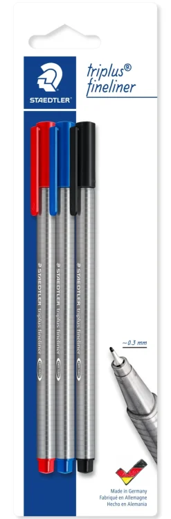 Staedtler Canetas E Esferográficas|Escrita > Marcador Triplus Fineliner 3 unidades