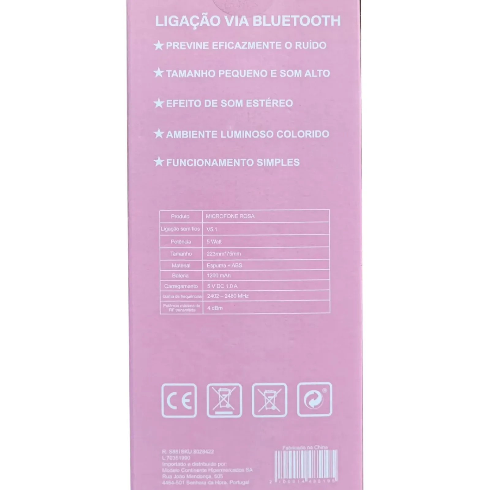 Clearance Onetop Microfone Rosa