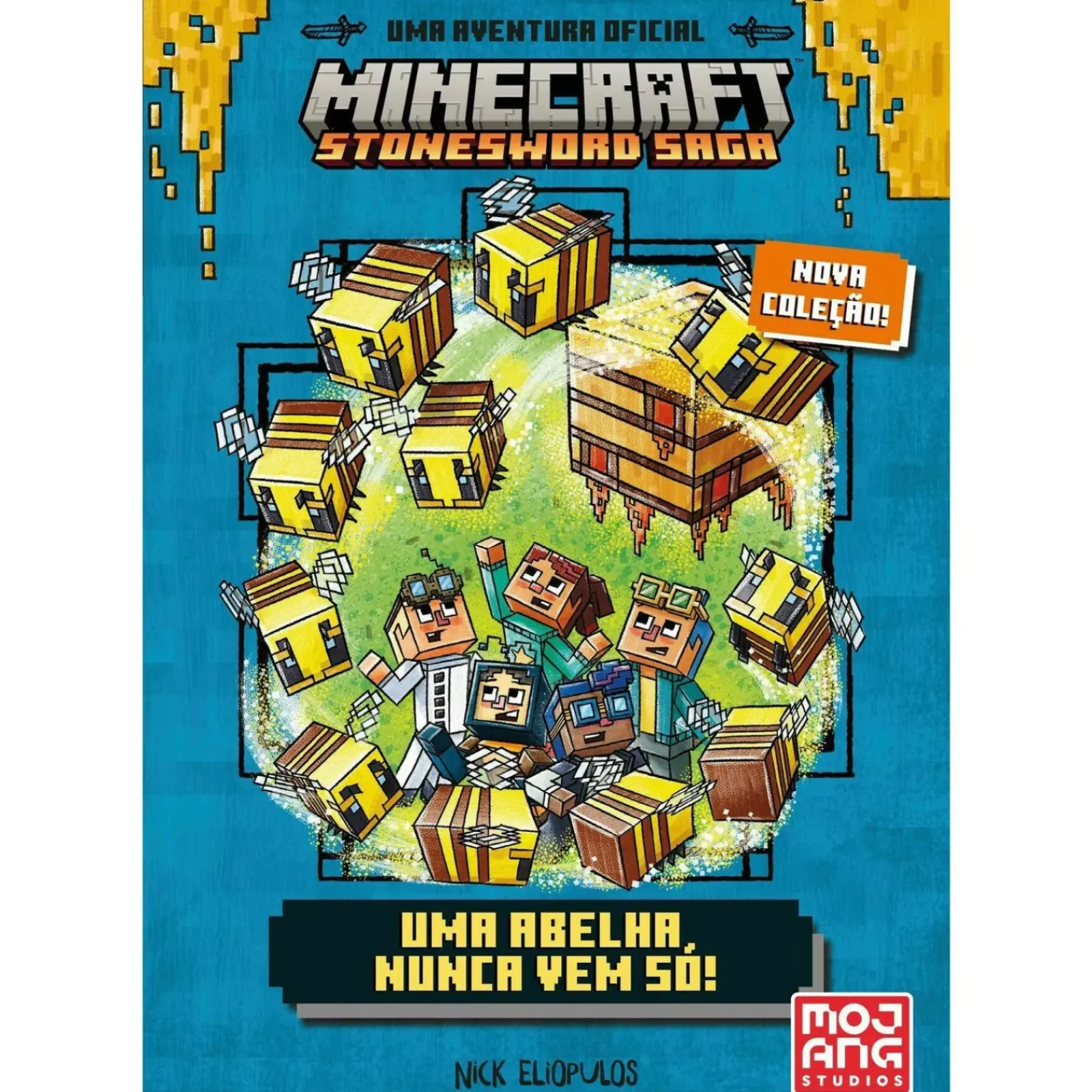 Booksmile Coleções Juvenis > Minecraft - uma Abelha Nunca Vem Só! de Nick Eliopulos