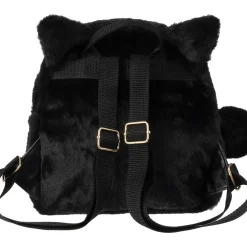 Online Outras Marcas Mini Mochila Peluche Preto