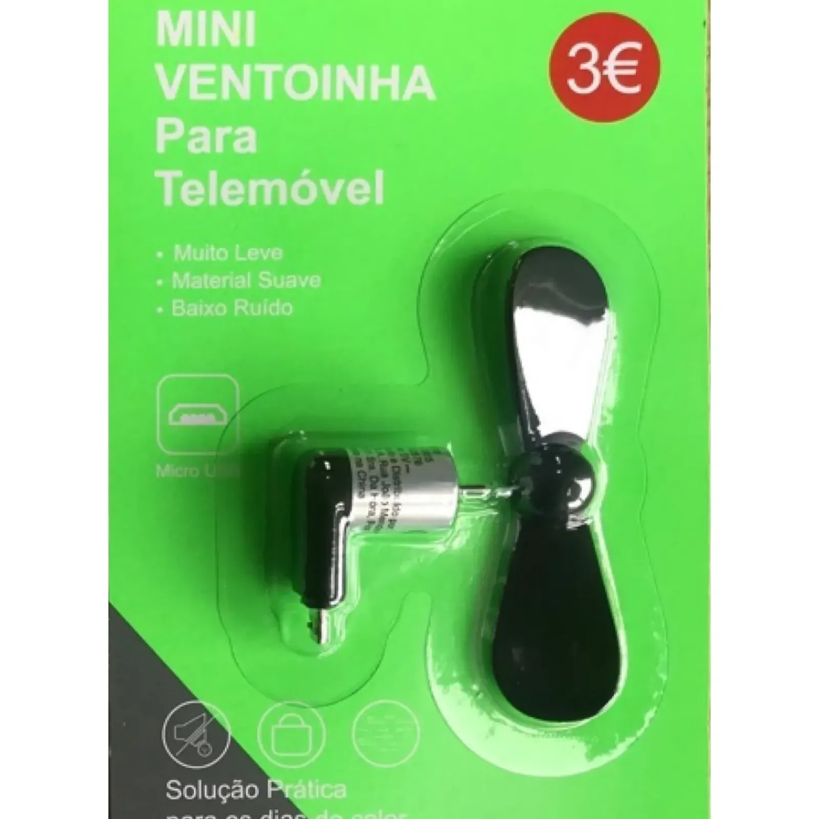 New Echo Mini Ventoinha Para Telemóvel Micro Usb