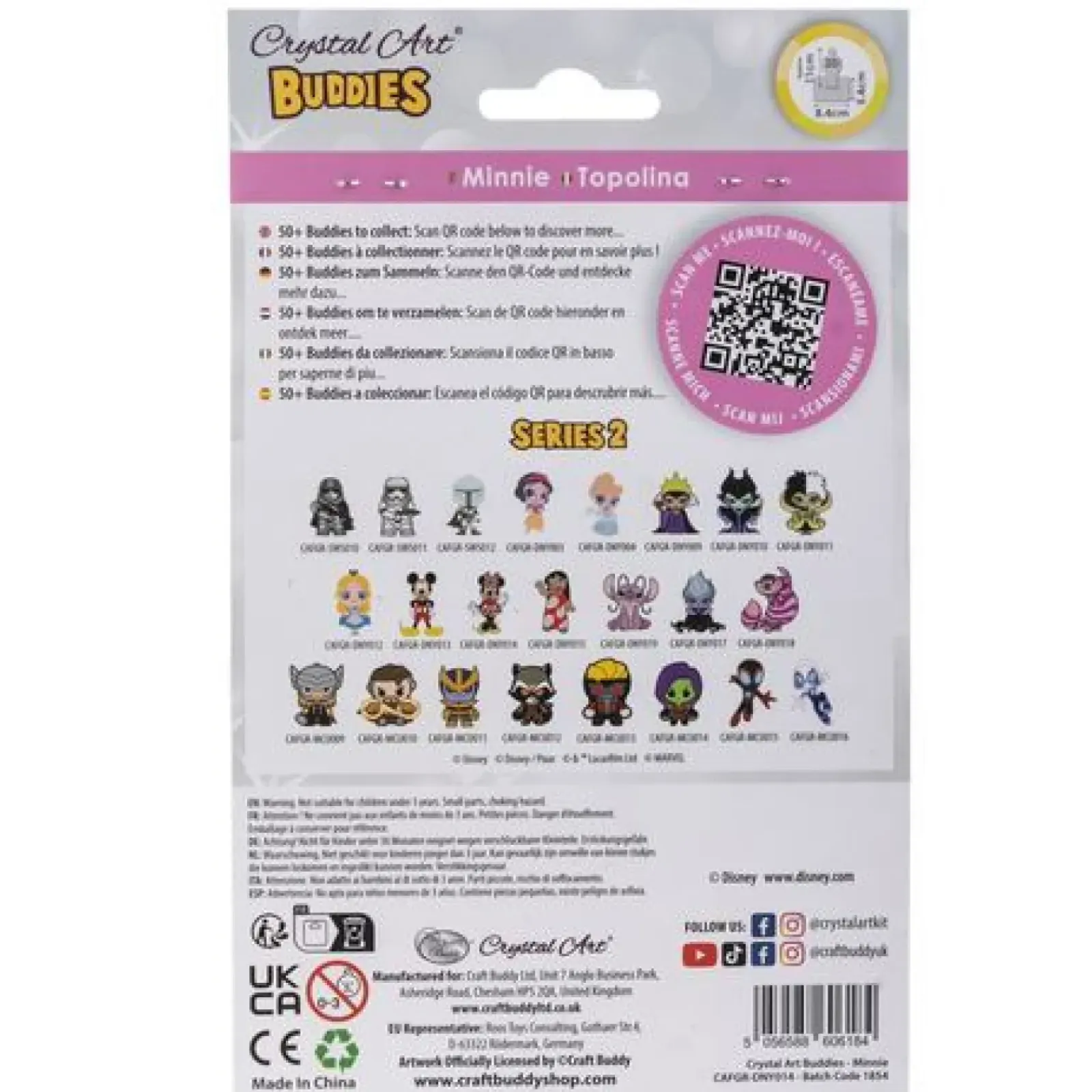 Crystal Art Didáticos > Minnie, Buddy