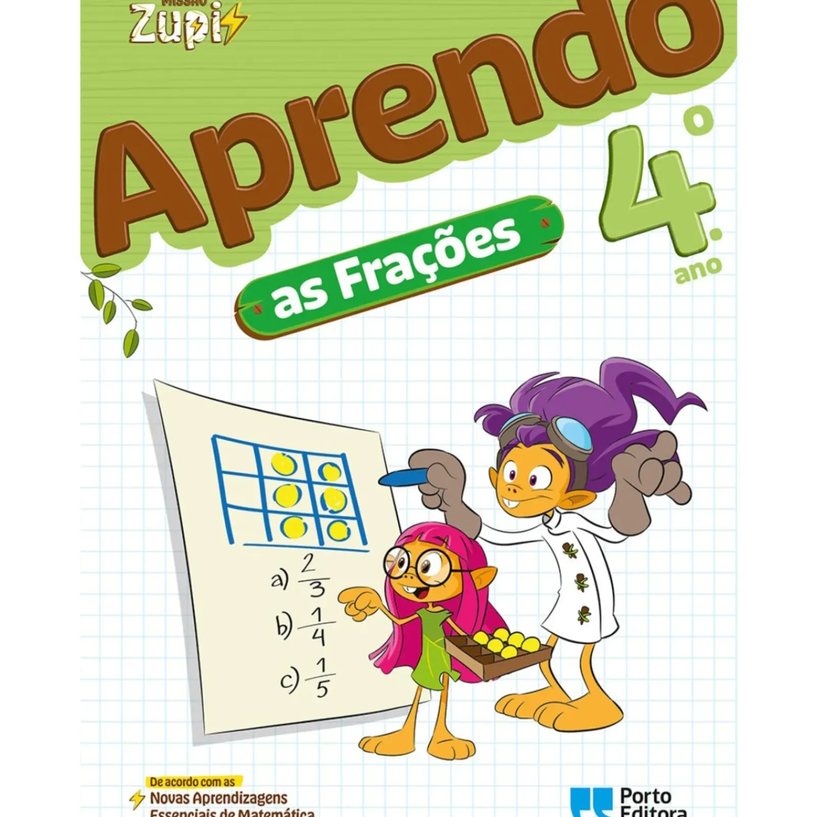 Online Porto Editora Missão Zupi - Aprendo as Frações - 4.º Ano