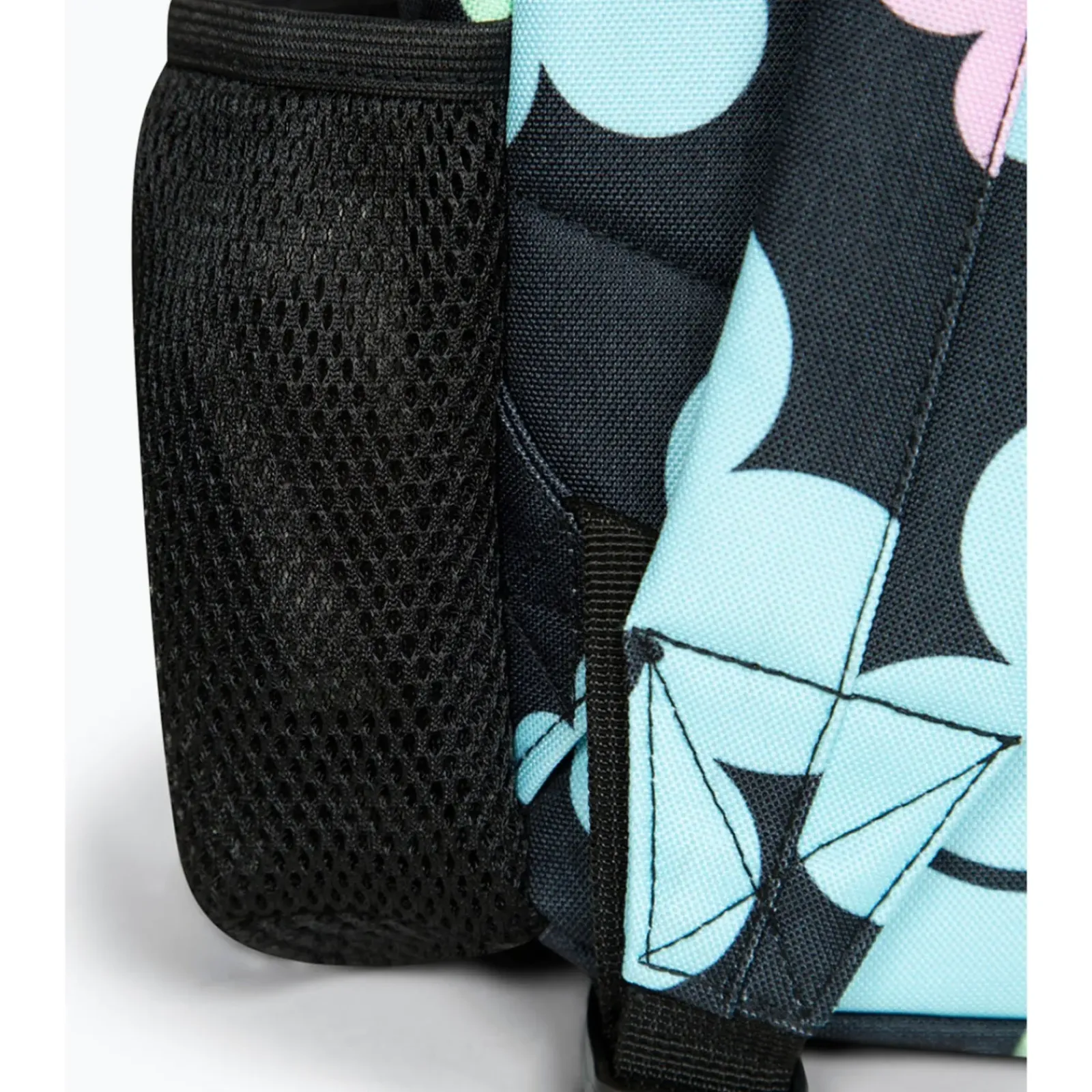 Hype Mochila Badge Black Happy Flowers