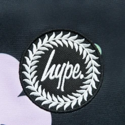 Hype Mochila Badge Black Happy Flowers