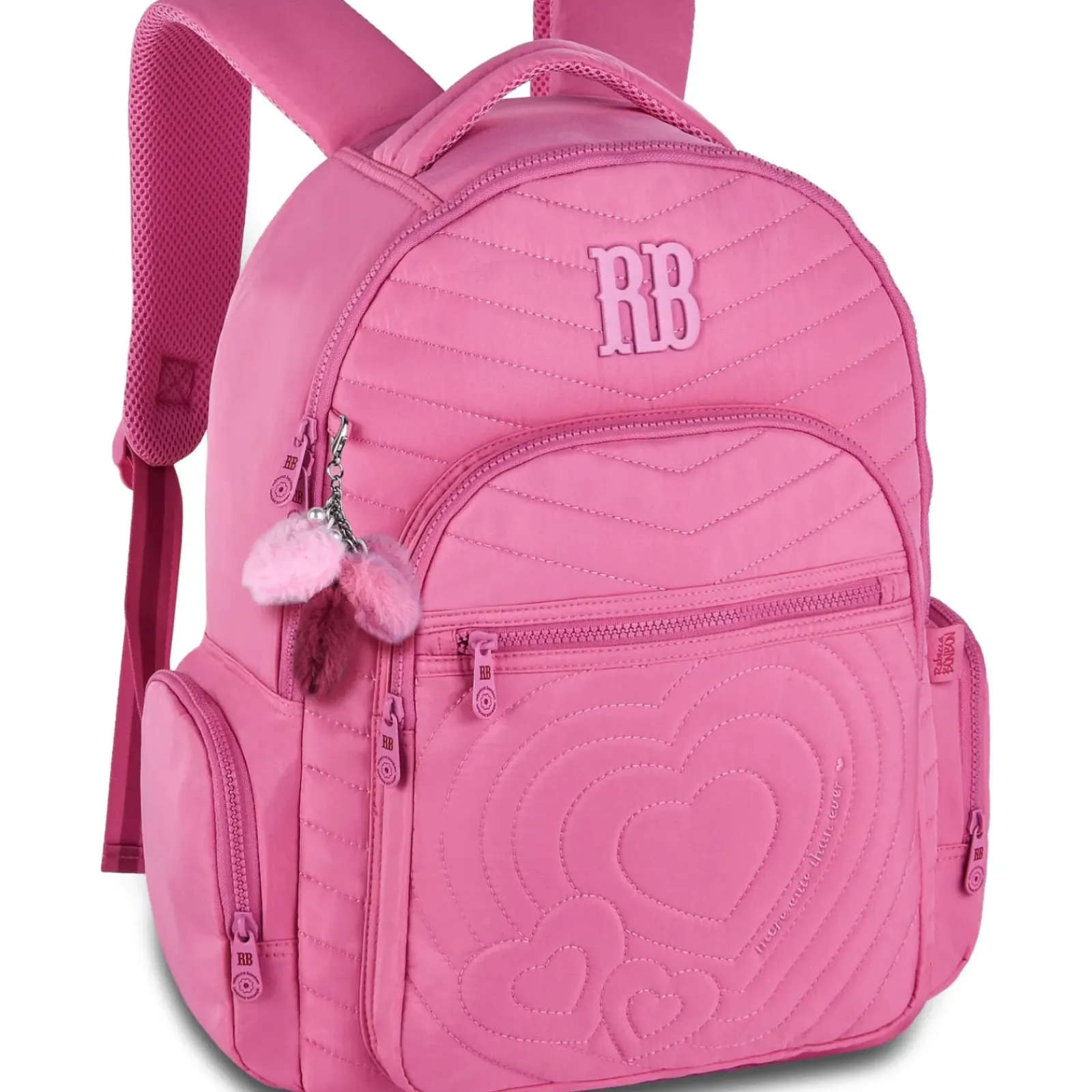 Rebecca Bonbon Infantil > Mochila Corações Rosa
