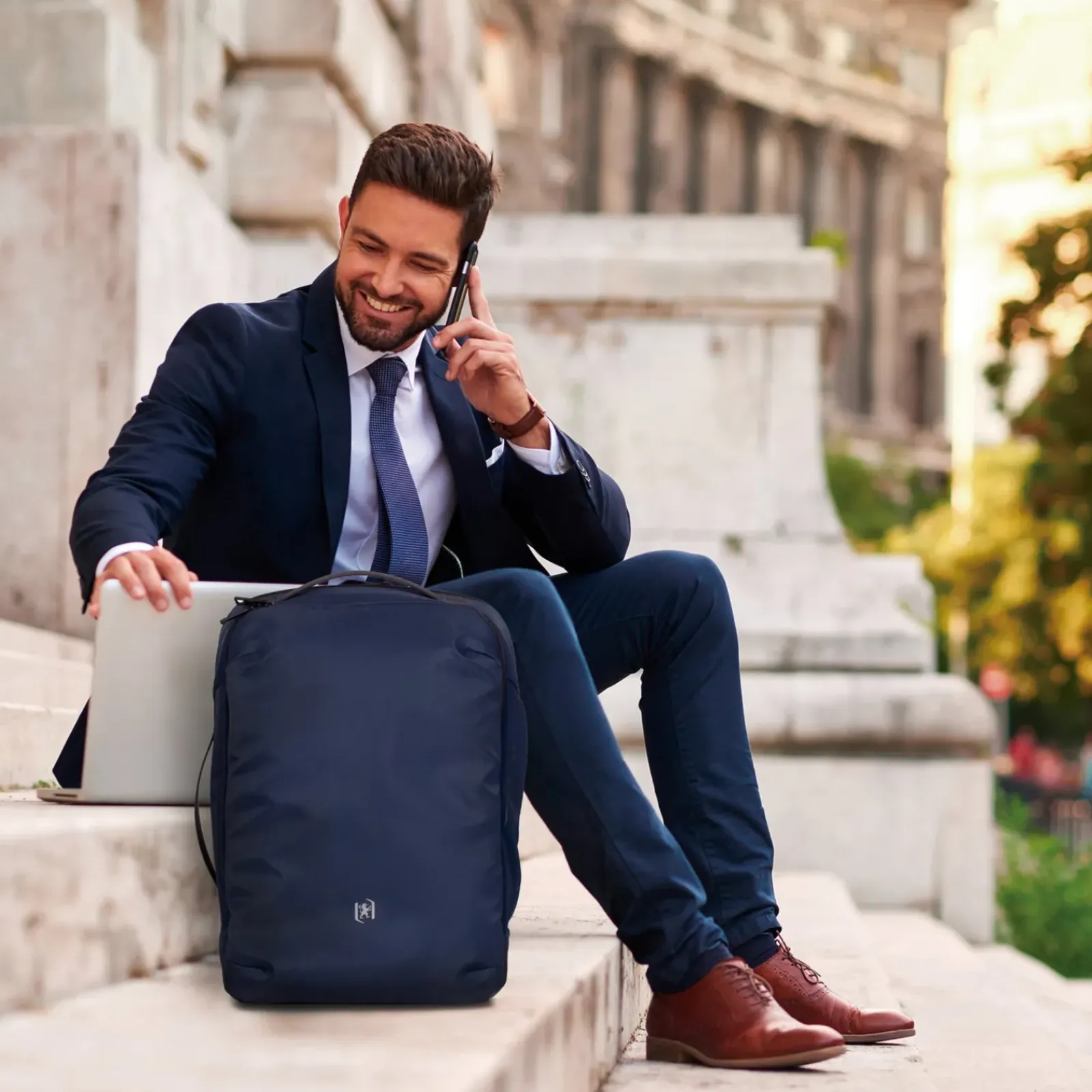 Oxford Juvenil > Mochila Executive Azul Marinho