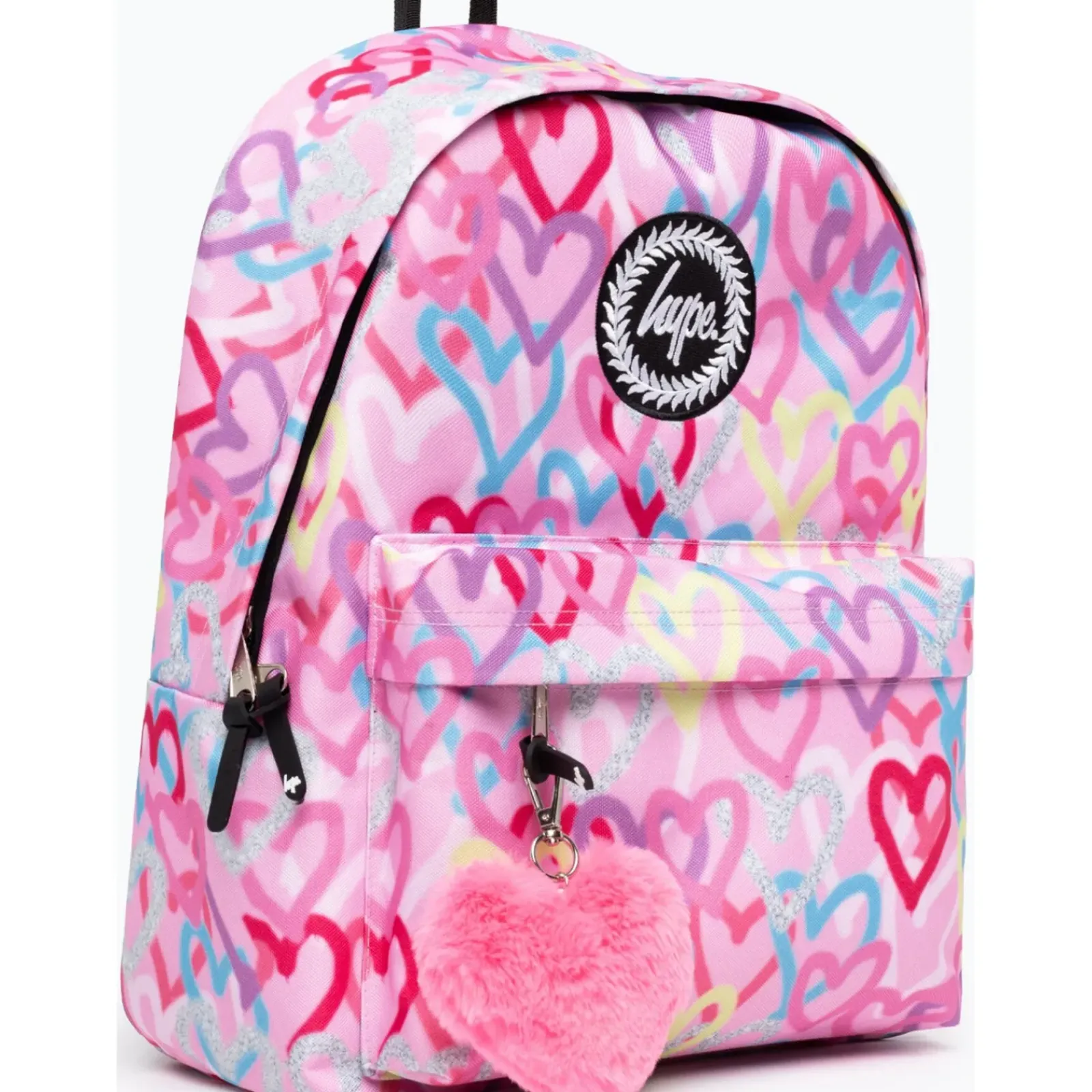 Hype Juvenil > Mochila Graffiti Hearts Rosa