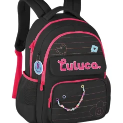 Sale Luluca Mochila Logo Preto