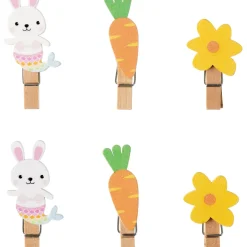 Outras Marcas Clips, Molas, Elásticos E Pioneses > Molas Madeira Fun Bunny Joy 6 Unidades