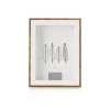 Kasa Molduras E Quadros > Moldura Branca com Contorno Castanho 13 x 18cm