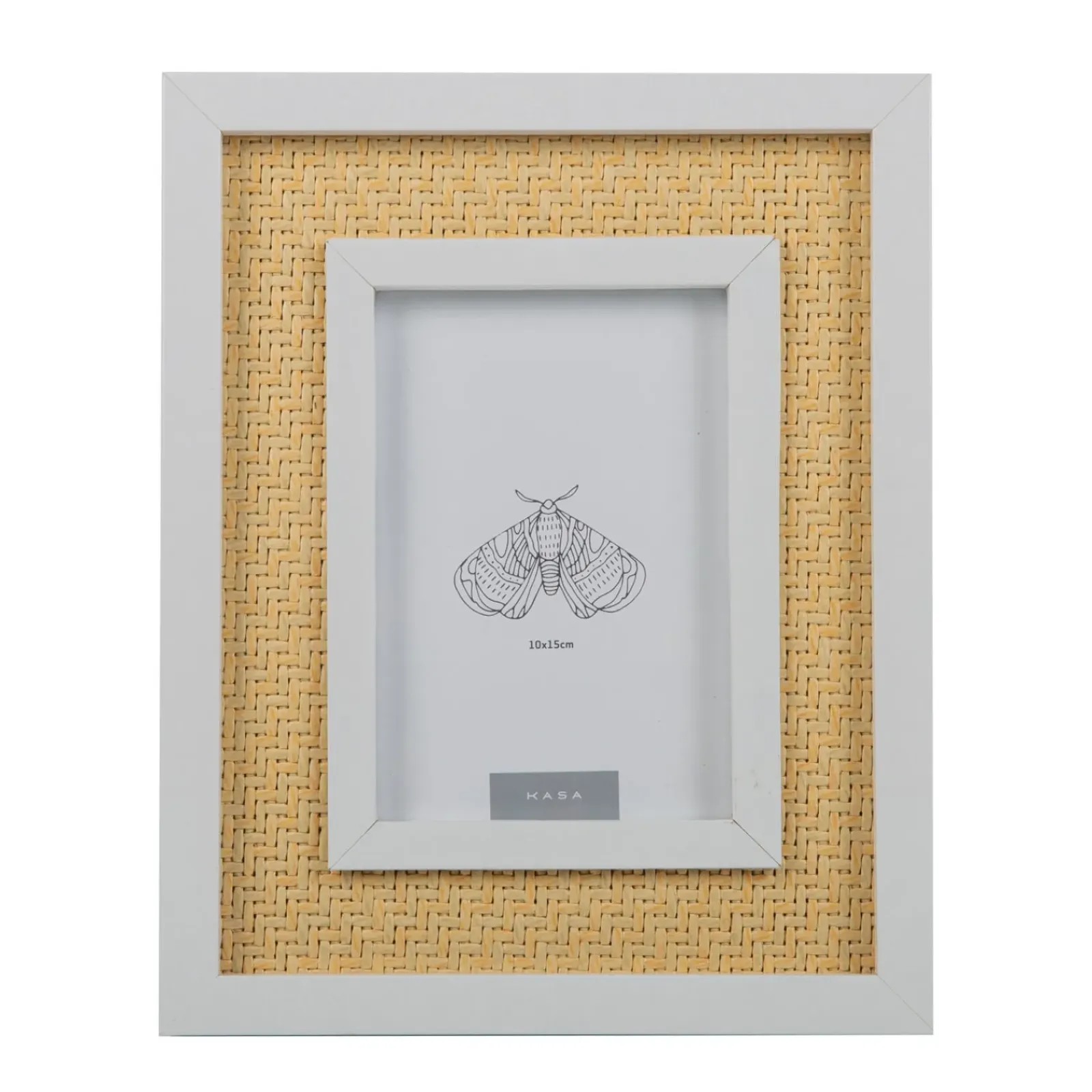 Hot Kasa Moldura 10 x 15cm com Rebordo Branco