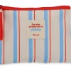 Mr Wonderfull Bolsas E Necessaires > Nécessaire Riscas Azul Vermelho Bege