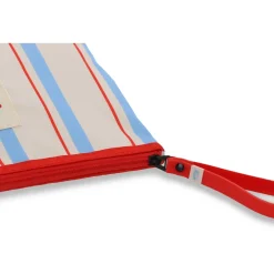 Mr Wonderfull Bolsas E Necessaires > Nécessaire Riscas Azul Vermelho Bege
