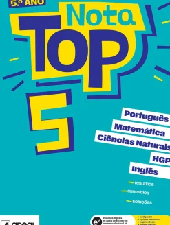 Online Areal Nota Top 5 - 5.º Ano - Matemática, Português, Ciências Naturais, História e Geografia de Portugal e Inglês