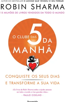 Pergaminho O Clube das 5 da Manhã de Robin Sharma Conquiste os seus Dias e Transforme a sua Vida