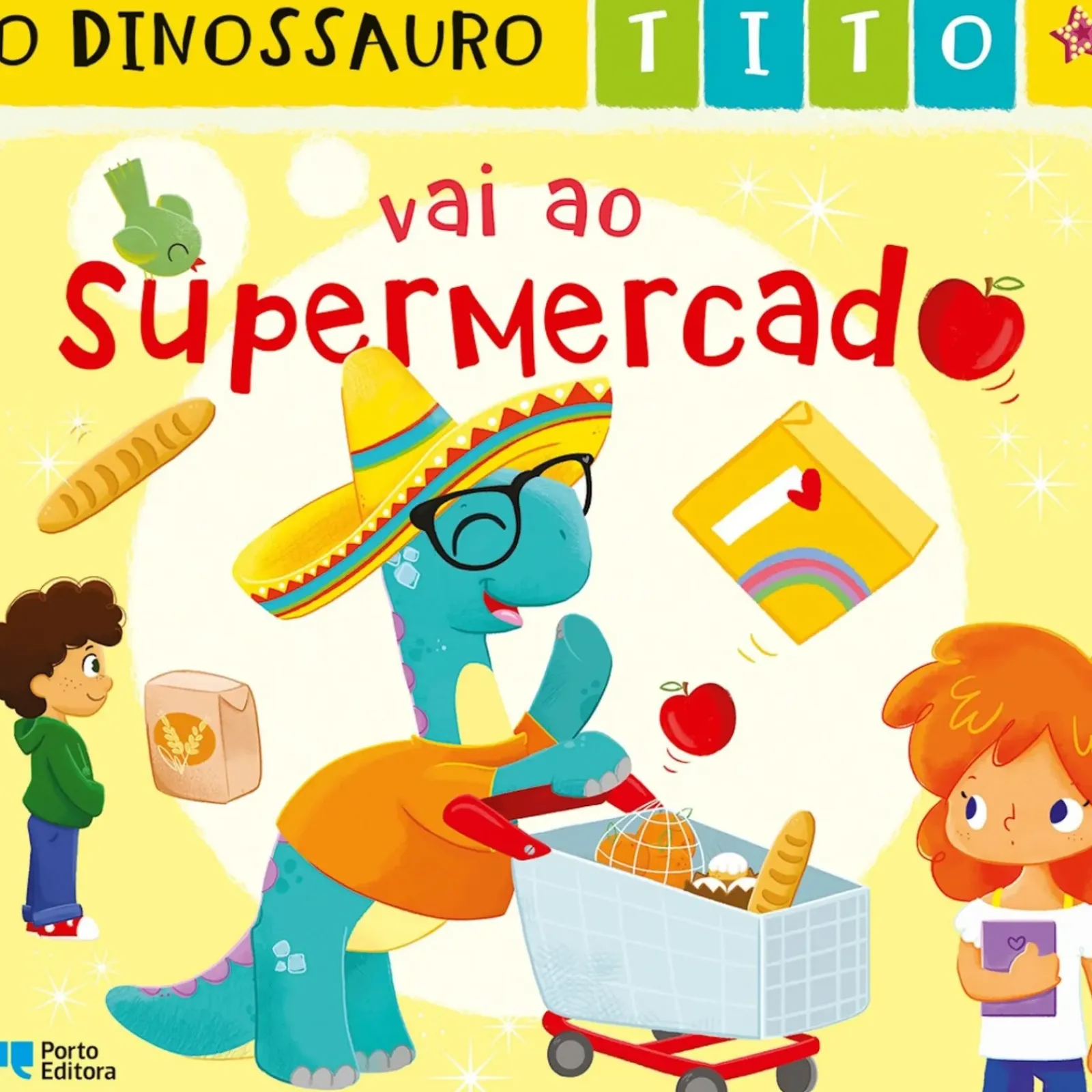 Porto Editora Coleções Infantis > O Dinossauro Tito Vai ao Supermercado