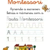 Online Jacarandá Editora O Meu Caderno Montessori - Aprende a Escrever Letras e Números com a Pauta Montessori