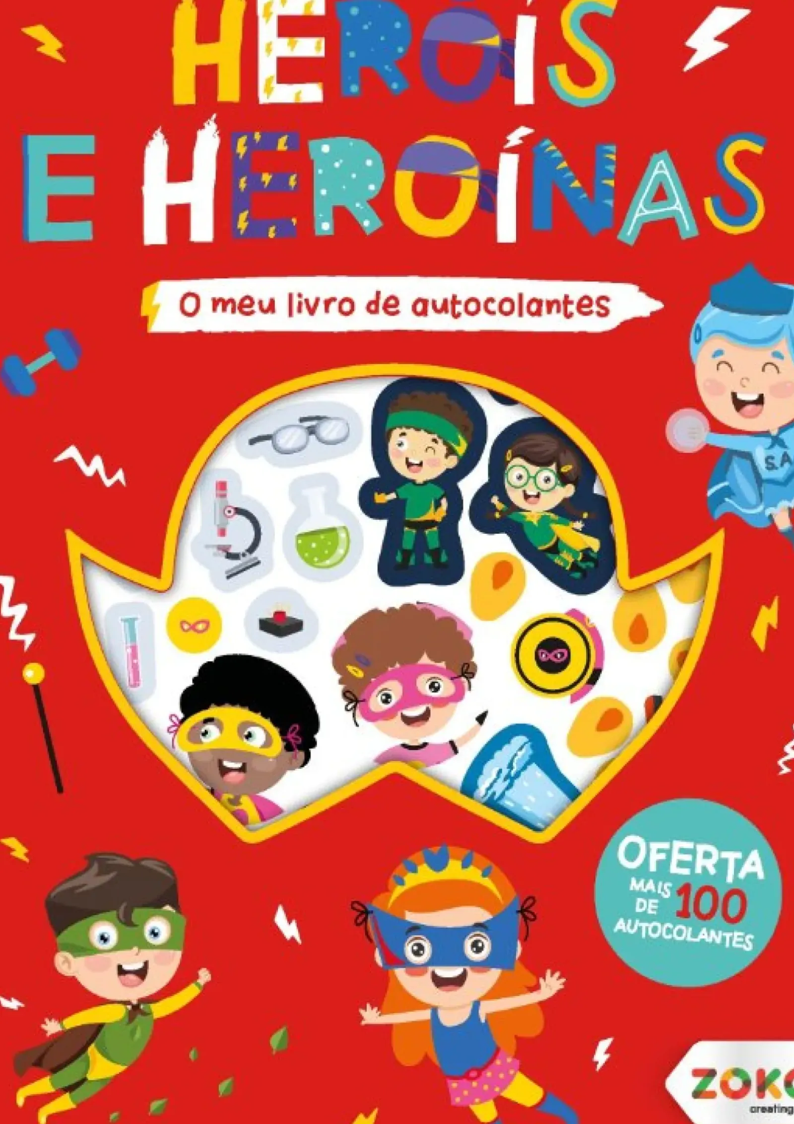 Zero A Oito Atividades > O Meu Livro Autocolantes - Heróis e Heroínas