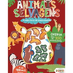Zoko Atividades > O Meu Livro de Autocolantes - Animais Selvagens: Livro de Atividades com Oferta de Autocolantes