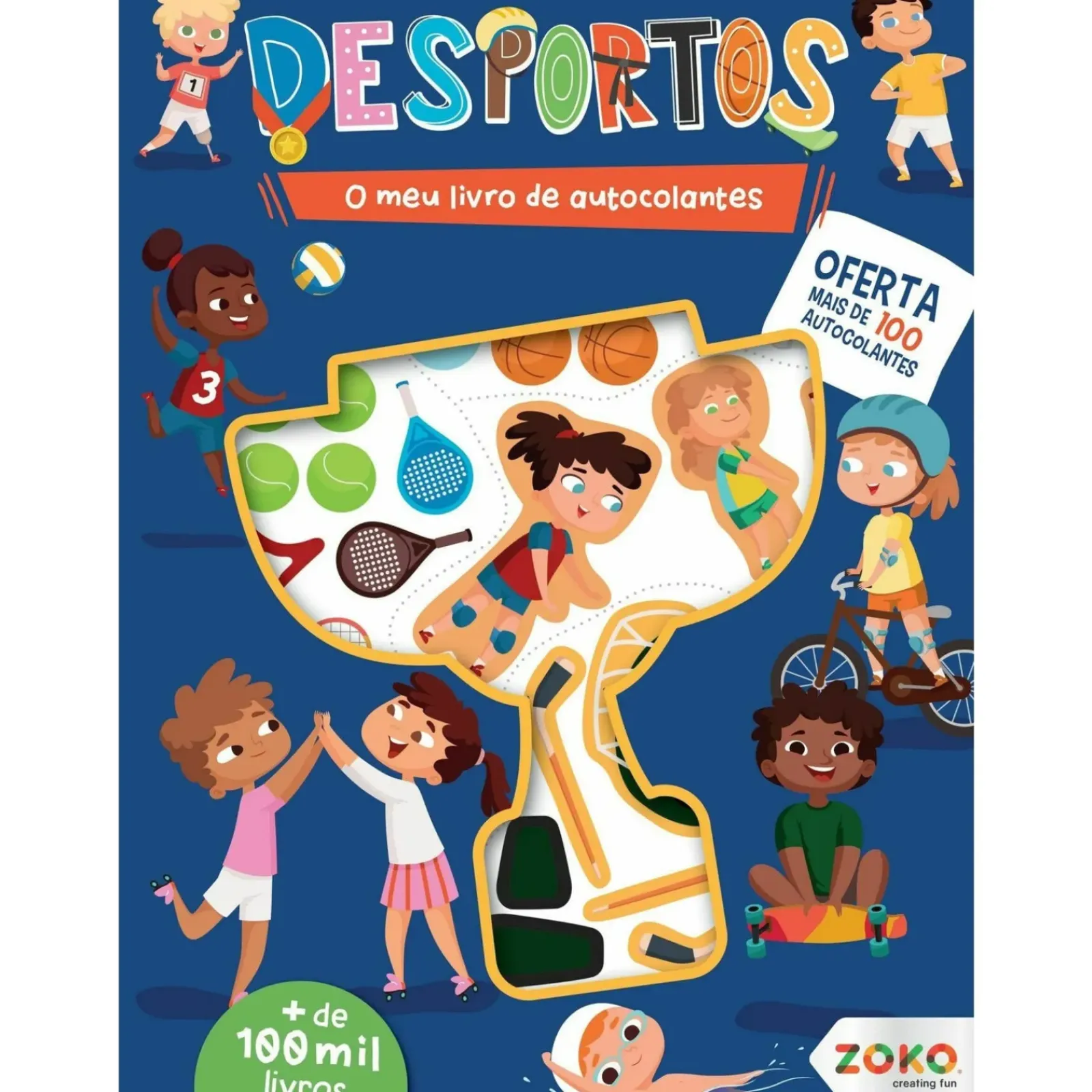 Sale Zoko O Meu Livro de Autocolantes - Desportos: Livro de Atividades com Oferta de Autocolantes de Zero a Oito