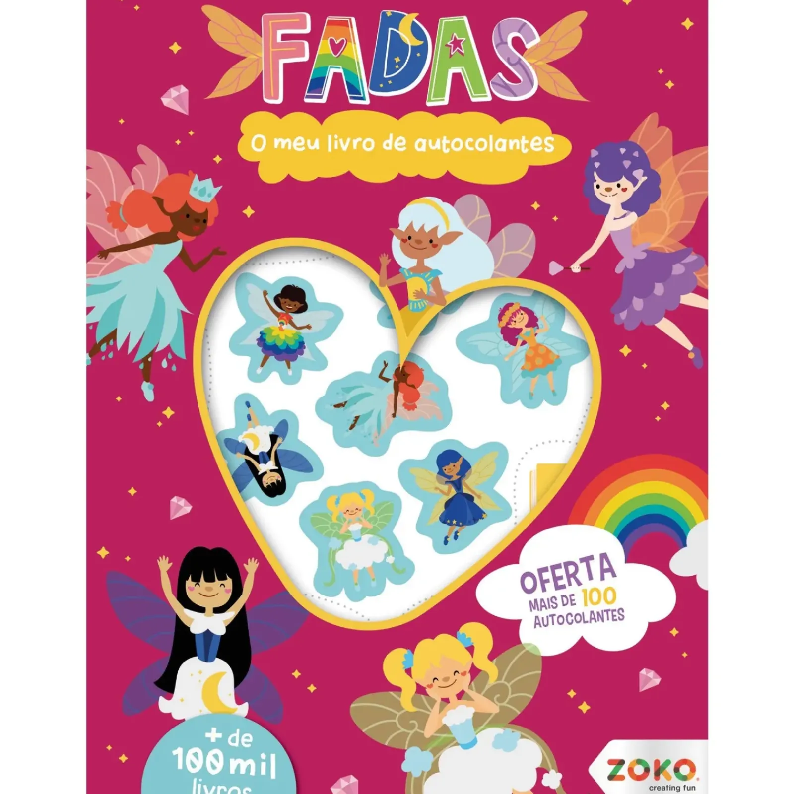 Zoko O Meu Livro de Autocolantes - Fadas: Livro de Atividades com Oferta de Autocolantes