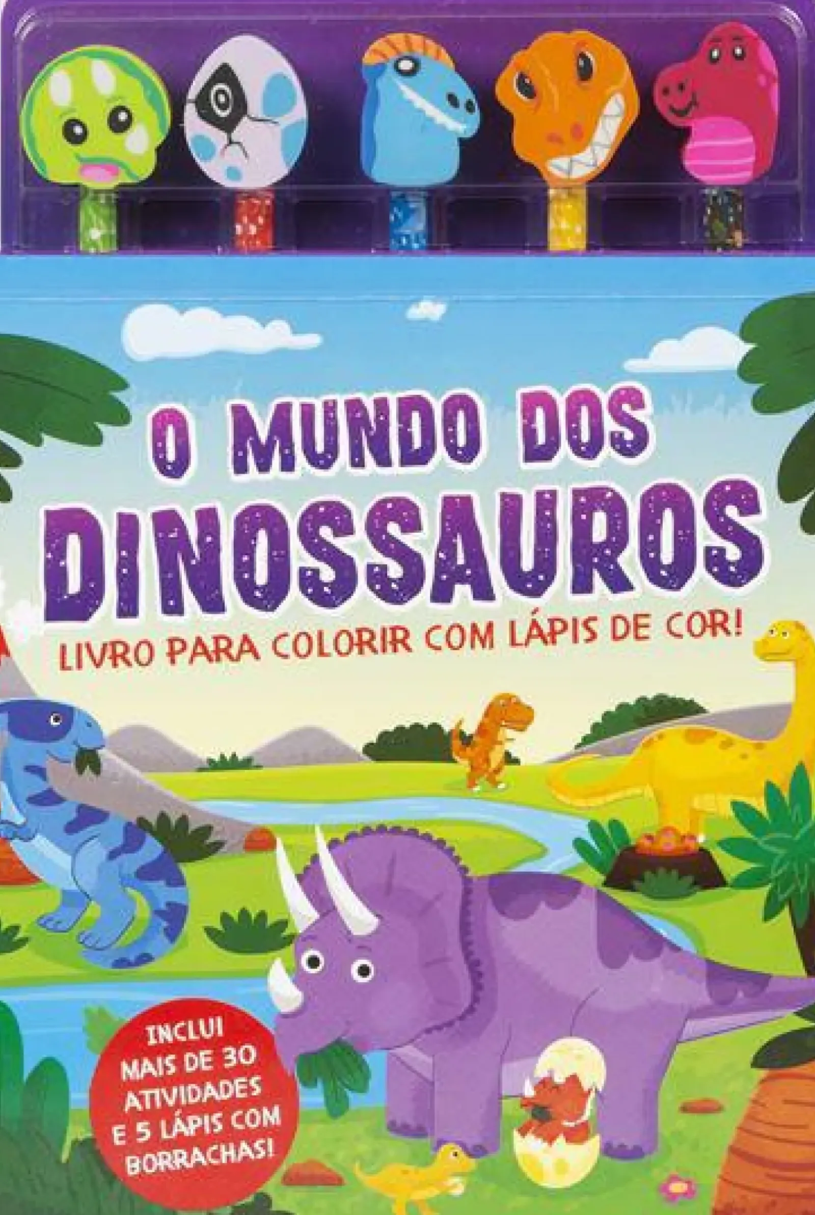 Porto Editora Atividades > O Mundo dos Dinossauros - Livro para Colorir com Lápis de Cor!