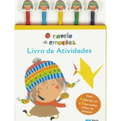Online Porto Editora O Novelo de Emoções - Livro de Atividades- com 5 Lápis de Cor e 5 Borrachas Cheias de Emoção! de Elizabete Neves