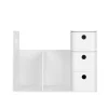 Outlet Litem Organizador Secretária Combo Branco/Cinza